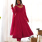 PURE FOX GEORGETTE LAHERIYA PRINT FABRIC FULLY FLAIR ANARKALI, WITH DUPATTA SET, PANT READY TO WEAR