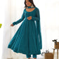 PURE FOX GEORGETTE LAHERIYA PRINT FABRIC FULLY FLAIR ANARKALI, WITH DUPATTA SET, PANT READY TO WEAR