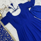 Pure Soft Faux Georgette Floral Print Anarkali Gown Pent With Dupatta
