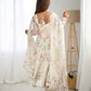PURE SOFT ORGANZA SILK FABRIC FULLY FLAIR KALI PATTERN AND CANVAS PATTA WITH DUPPTA SET, PANT READY TO WEAR