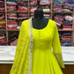 Pure Soft Faux Georgette Floral Print Anarkali Gown Pent With Dupatta
