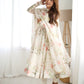 PURE SOFT ORGANZA SILK FABRIC FULLY FLAIR KALI PATTERN AND CANVAS PATTA WITH DUPPTA SET, PANT READY TO WEAR
