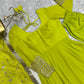 Pure Soft Faux Georgette Floral Print Anarkali Gown Pent With Dupatta