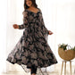 PURE FOX GEORGETTE MULTI FLORAL PRINT FABRIC FULLY FLAIR ANARKALI, WITH DUPPTA SET, PENT READY TO WEAR