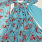 PURE SOFT FOX GEORGETTE FLORAL PRINT FABRIC FULLY FLAIR ANARKALI,WITH DUPPTA SET,PENT READY TO WEAR