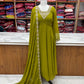 PURE SOFT FOX GEORGETTE FABRIC FULLY FLAIR ANARKALI, WITH DUPPTA SET, PENT READY TO WEAR