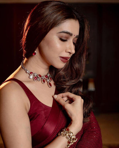 Beautiful Georgette Special Edition Sequence Work  Wedding Wear Saree With Blouse Piece