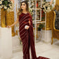 Indian Designer Sarees for Women Bollywood Stylish Georgette Fabric Thread Sequence Work Party Wear Saree