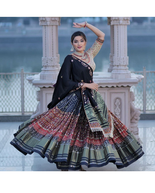 Lehenga choli dupatta Exclusive Butter Silk chaniya Choli With Digital Print Work Lehenga Choli Dupatta For Women Bollywood wedding Lehenga By Dealbazaars