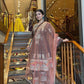 Brown Color Launching New Designer Party Wear Look Top , Pant and Dupatta