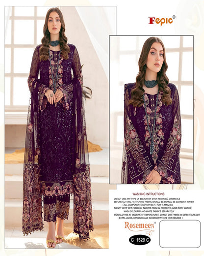 Georgette Beautiful Embroidery Work Stylish Designer Pakistani  Salwar Kameez Suit For Womens