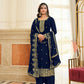 Punjabi Woman's Style Georgette zari & Embroidery Dupatta plazzo fancy salwar suit set