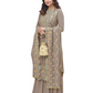 Woman's Wear Designer Outfits Collection Indian Pakistani Wedding Wear Embroidery Worked Straight Shalwar Kameez Palazzo Dupatta Suit