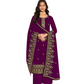 Casual Function Wear Georgette Embroidered Semi-Stitched Straight Dress Material For Womens