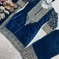 Designer Heavy Viscose Velvet Suit Set with Full Embroidery & Sequins Work, Fully Stitched Top, Pant & Dupatta Party & Wedding Wear for Women