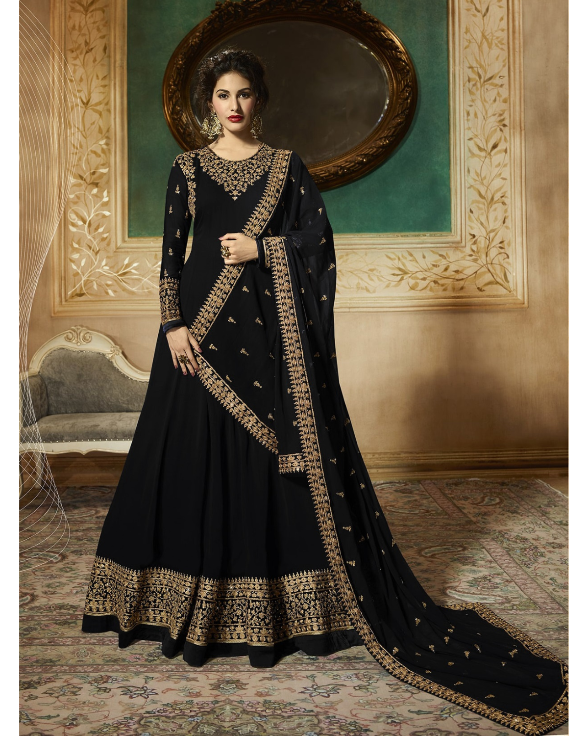 strapless open back dress Blue Indian Stylish Designer Bollywood Party Wear Anarkali Salwar Suit –  Dealbazaarsonline.com