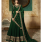 Green Indian Stylish Designer Bollywood Party Wear Anarkali Salwar Suit Dress Material Unstitched For Women