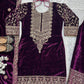 Designer Heavy Viscose Velvet Suit Set with Full Embroidery & Sequins Work, Fully Stitched Top, Pant & Dupatta Party & Wedding Wear for Women