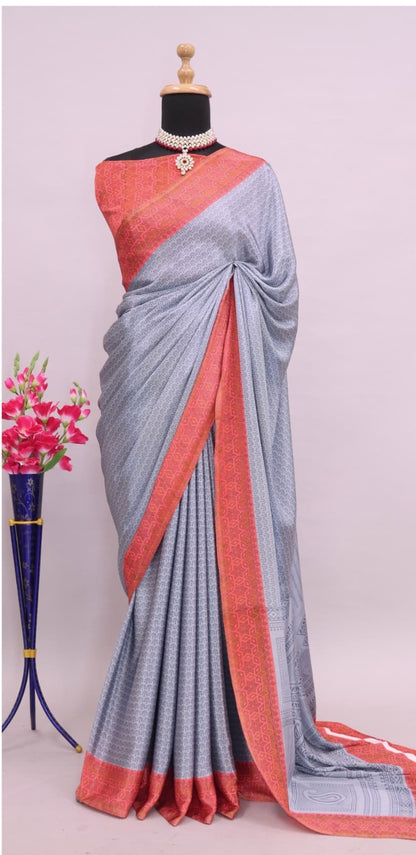 Beautiful Partywear Bollywood Fashionable Fancy Turkey Crape  silk Saree Beautiful  Indian Women Wedding Traditional Saree