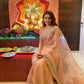 Pink Premium Heavy Organza Silk Saree with Thread and Sequins Embroidery, Wedding wear Saree, Party wear Designer Organza Silk Sari Blouse