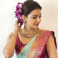 Sky Purple Soft Lichi Silk Saree With Haevy Weaving Rich Pallu Exclusive Extra Ordinery party wear Stunning Look Saree