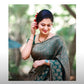 Women's wedding saree collections Banarasi Soft Silk Saree With Unstitched Blouse
