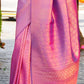 Wine  & Cream Women's Kanchipuram Pattu Silk Jacquard Saree With Blouse