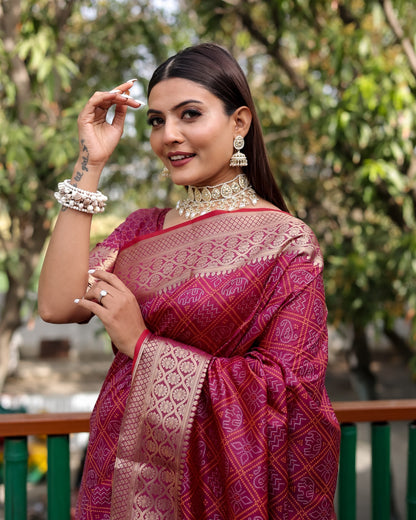 Special Edition of Pure Handloom Silk Bandhej Patola Sarees By Dealbazaars