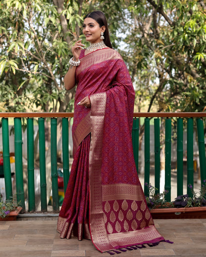 Special Edition of Pure Handloom Silk Bandhej Patola Sarees By Dealbazaars
