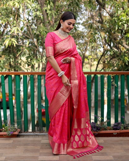 Special Edition of Pure Handloom Silk Bandhej Patola Sarees By Dealbazaars