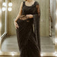 Black Saree with Blouse,Sarees India,Sarees for Party,Sarees for Wedding,wedding saree,Brocade Saree,Zari border saree ,bridal saree blouse