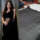 Heena Khan Saree in Black Color With Sequence Work Bollywood Saree for Diwali Party Wear Saree