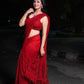 Red Party Wear Sequins Work Saree & Work Blouse Week Special Edition Women Saree