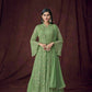 Women's Faux Georgette  Attractive Stylish Lehenga set with Stylish Jacket and Dupatta Embroidered Lehenga Choli Set with Dupatta and Jacket