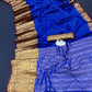 Women's Banarasi Style Pure Kanjivaram Silk Jacquard Kanchipuram Pattu Saree With Un-Stiched Blouse