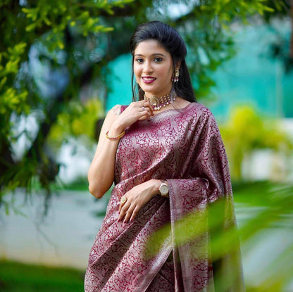 Woven Kanjivaram Jacquard Saree