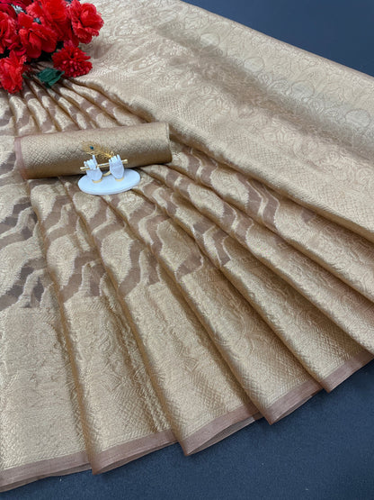 Fancy Soft Organza Silk Saree Party Wear Traditional Collection For Womens