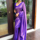 Women's Kanjeevaram Silk Sari Pure Zari Vintage Indian Blouse 100% Woven Sarees Handwoven Fabric Traditional Women's Wedding Piece Bollywood Designer Saree