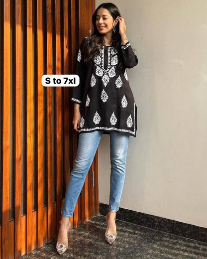 New Lunching Beautiful Fancy Designer Festival  Special Kurti Style Tops For Women's