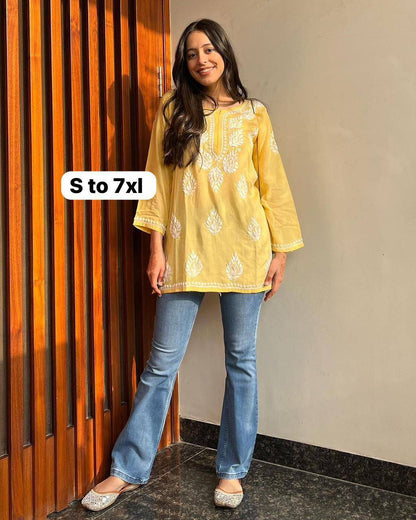 New Lunching Beautiful Fancy Designer Festival  Special Kurti Style Tops For Women's