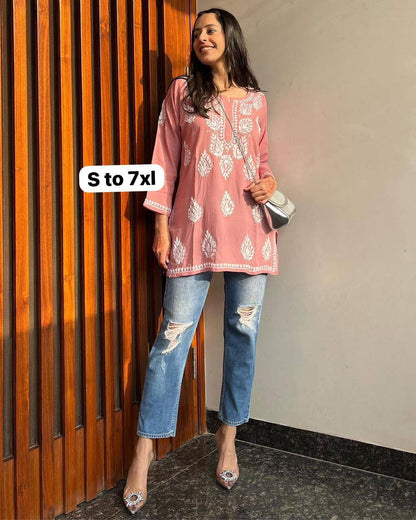 New Lunching Beautiful Fancy Designer Festival  Special Kurti Style Tops For Women's