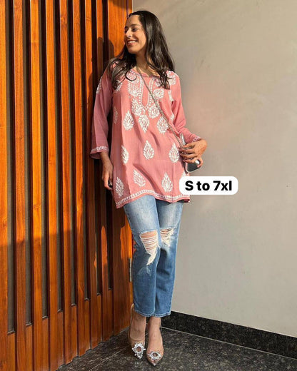 New Lunching Beautiful Fancy Designer Festival  Special Kurti Style Tops For Women's