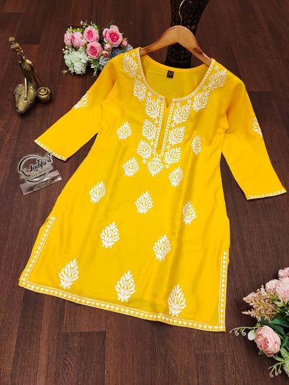 New Lunching Beautiful Fancy Designer Festival  Special Kurti Style Tops For Women's