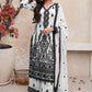 Black And White Chikankari Kurta With Palazzo Set, Designer Premium Silk Pakistani Salwar Suit