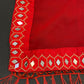 Red Color Women's Bollywood Fancy Georgette Saree With Unstitched Mirror Worked Blouse