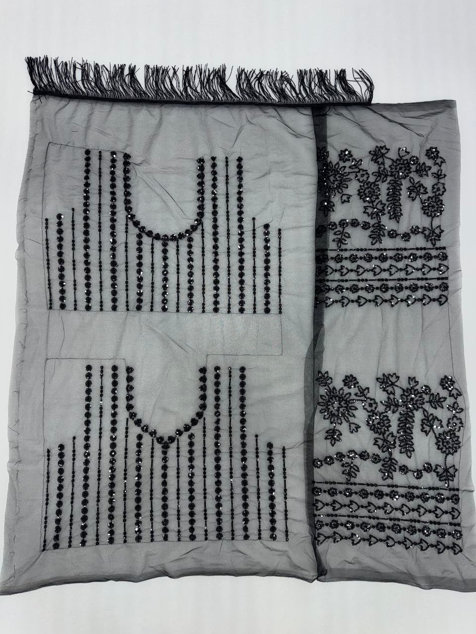 Heavy Quality Butterfly Net Heavy 5mm Sequins Embroidery work in Saree | 4.4 Mtr Work | Blouse of Net With Heavy Embroidery
