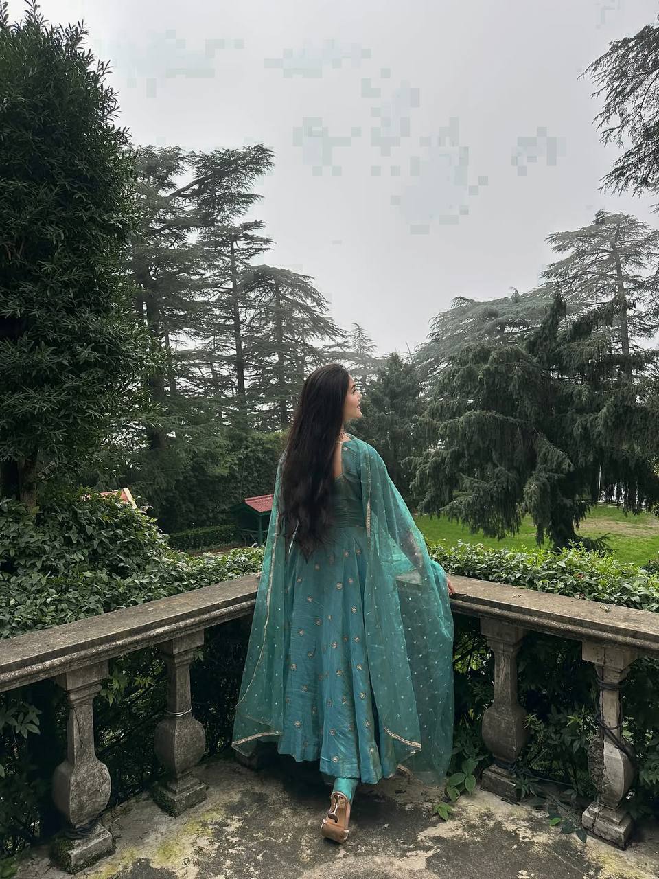 Designer Simmar Silk Anarkali Set for Women | Heavy Sequence & Embroidery Work | Fully Stitched with Pant & Butterfly Net Dupatta | Wedding & Festive Outfit