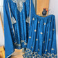 Pure Chinon Silk Embroidered Kurti Plazzo Set with Dupatta (Fully Stitched | Zari & Sequin Work)