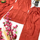 Elegant Natural Silk Plain Kurta Set with Micro Silk Lining & Matching Dupatta