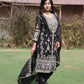 Elegant Faux Georgette Silk Sequin Embroidered Kurti Set with Sequin Embroidery & Lace Dupatta